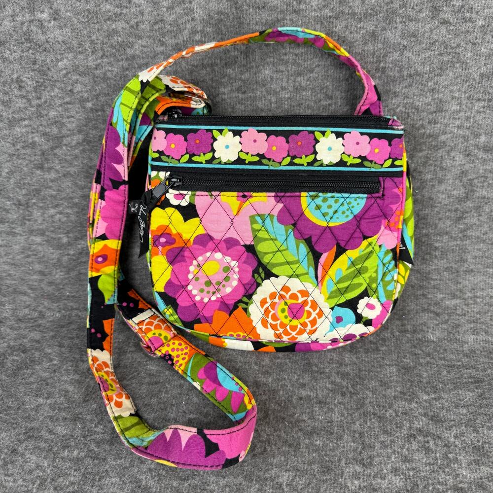 Vera Bradley Little Flap Hipster Crossbody Bag Va Va Bloom Purse Quilted Floral